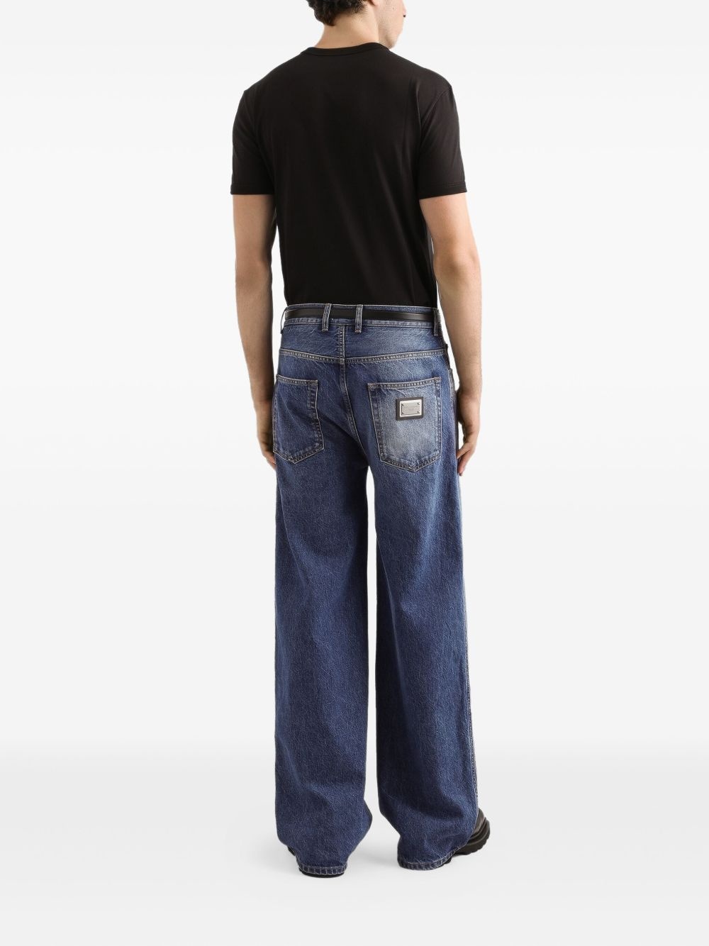 logo-embroidered T-shirt - 3