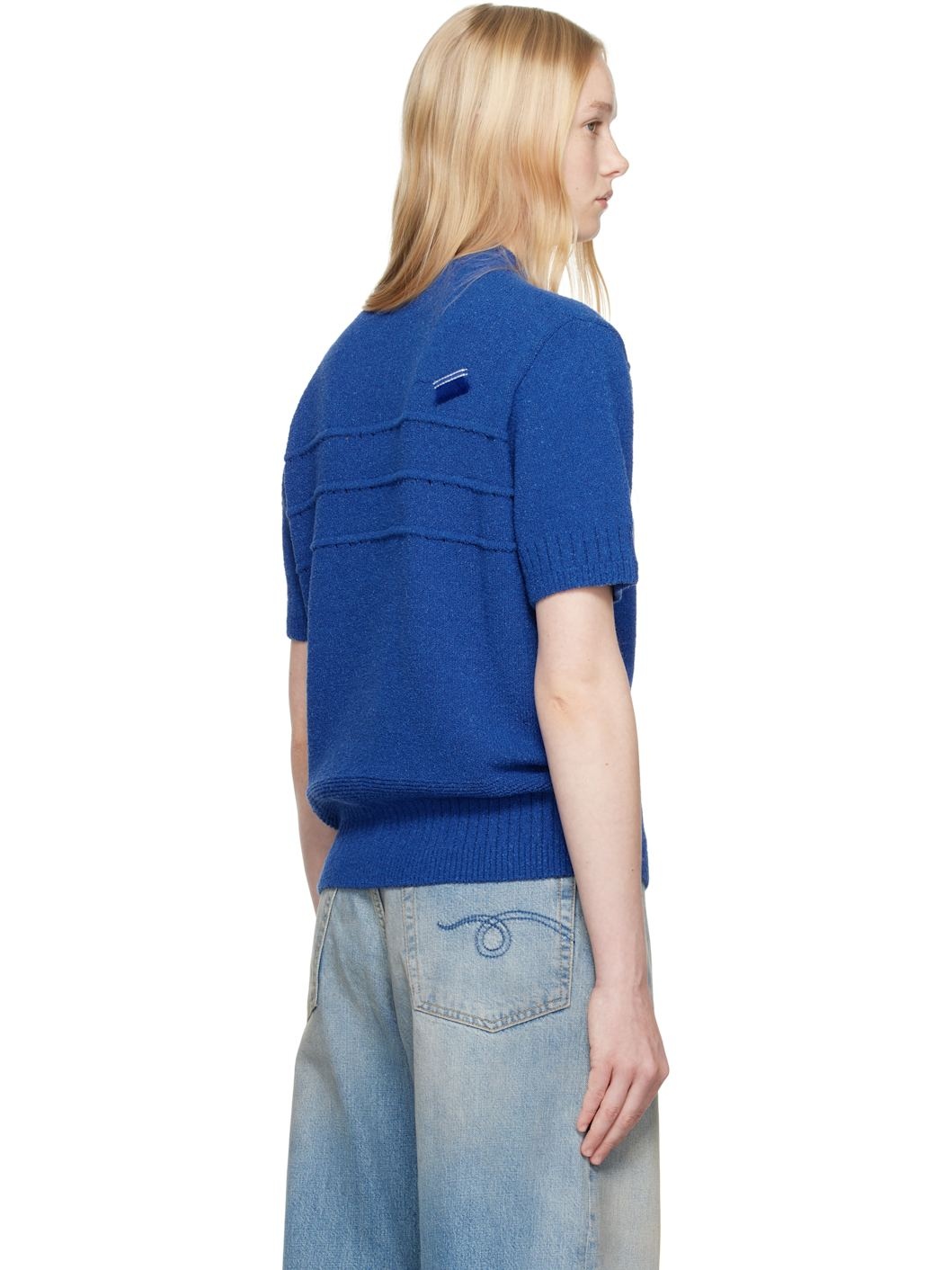 Blue Half S Pull-Over 0502 Sweater - 3