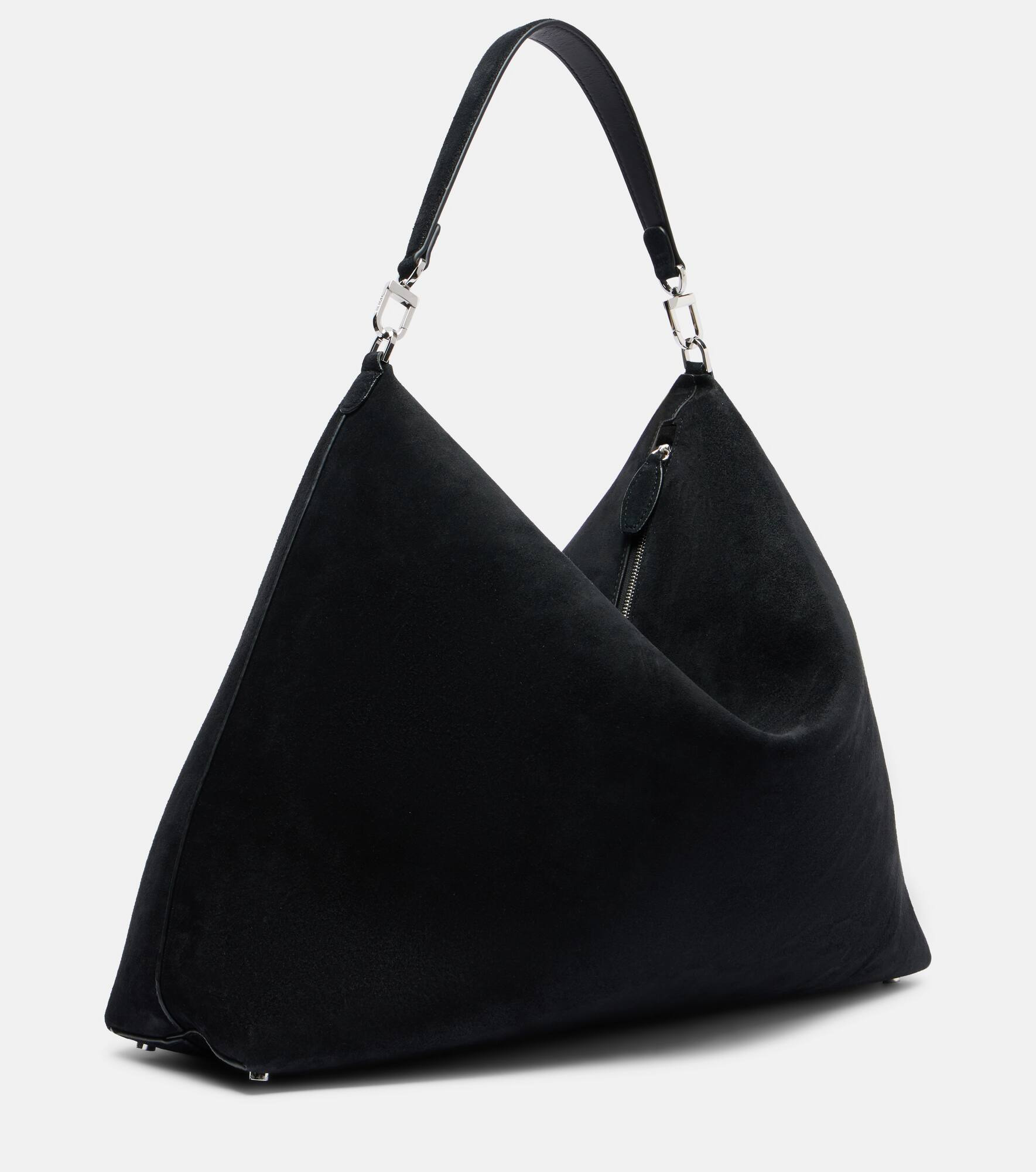 Bevel suede tote bag - 4