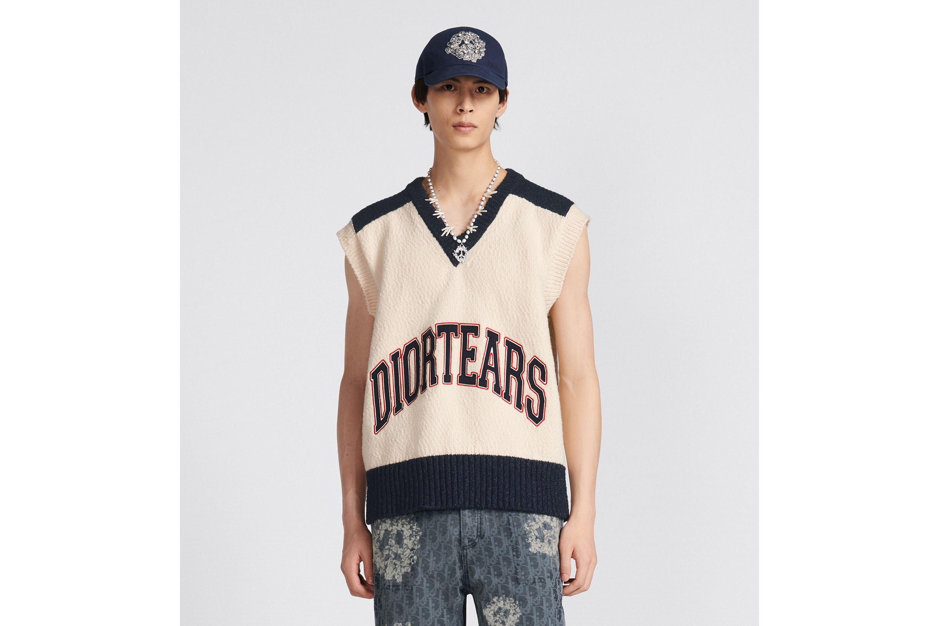 DIOR TEARS Sleeveless Sweater - 4