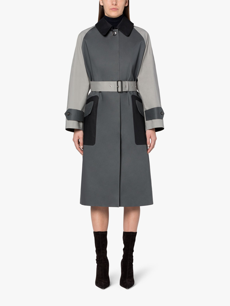 KNIGHTSWOOD BONDED COTTON COLOURBLOCK TRENCH COAT 3