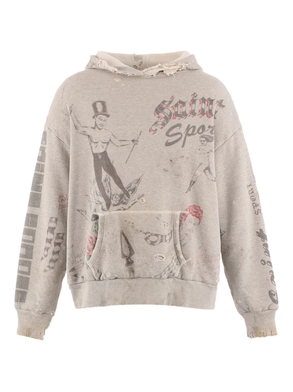 graphic-print hoodie - 1