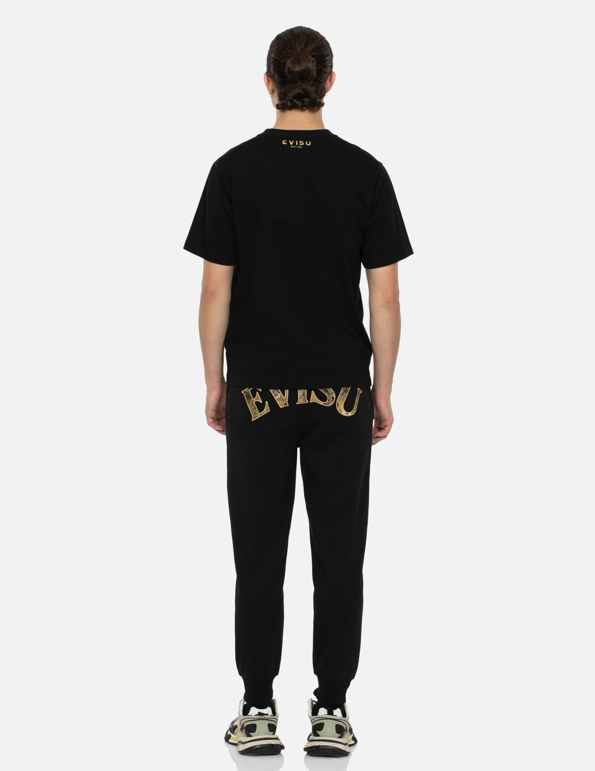 SEAGULL EMBRODIERY AND LOGO BROCADE APPLIQUÉ REGULAR FIT SWEATPANTS - 5