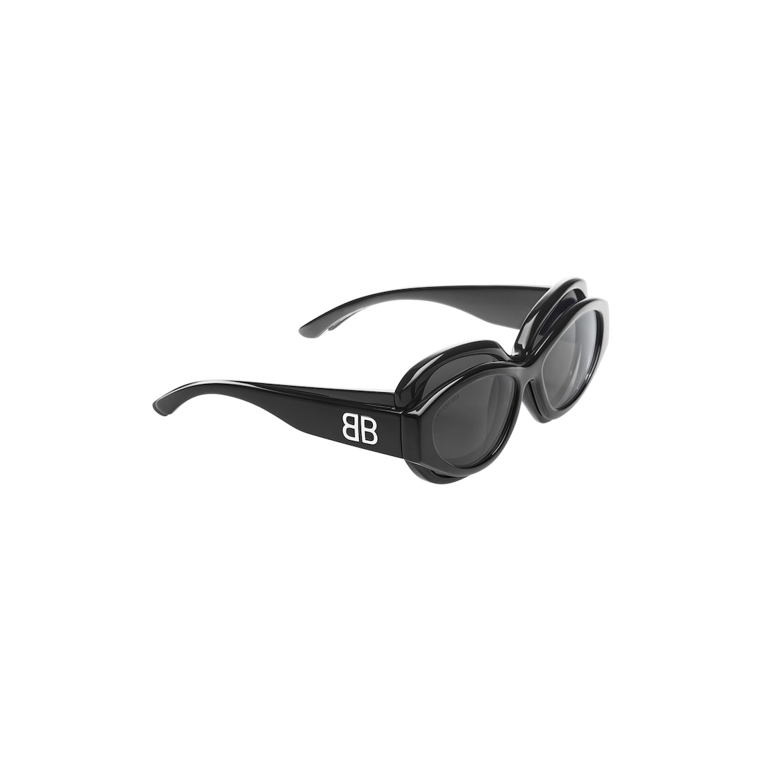 Superbusy Round Sunglasses  in Black - 3
