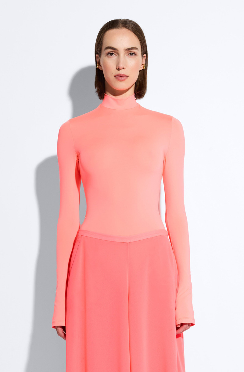 LAPOINTE Compact Jersey Mock Neck Bodysuit outlook