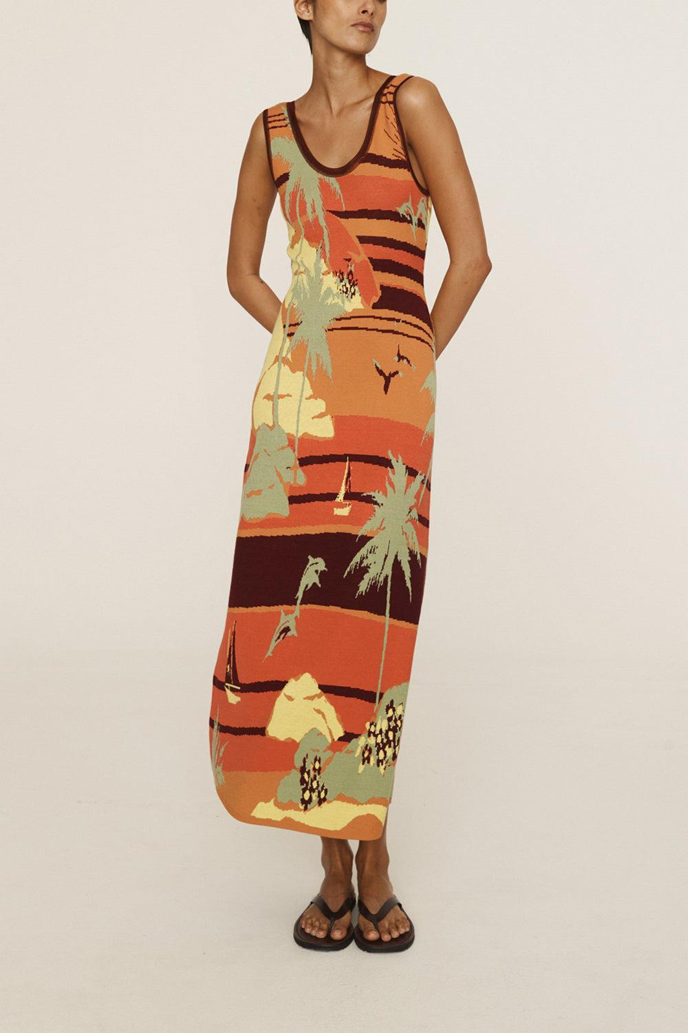 Palm Island Midi Dress - 4