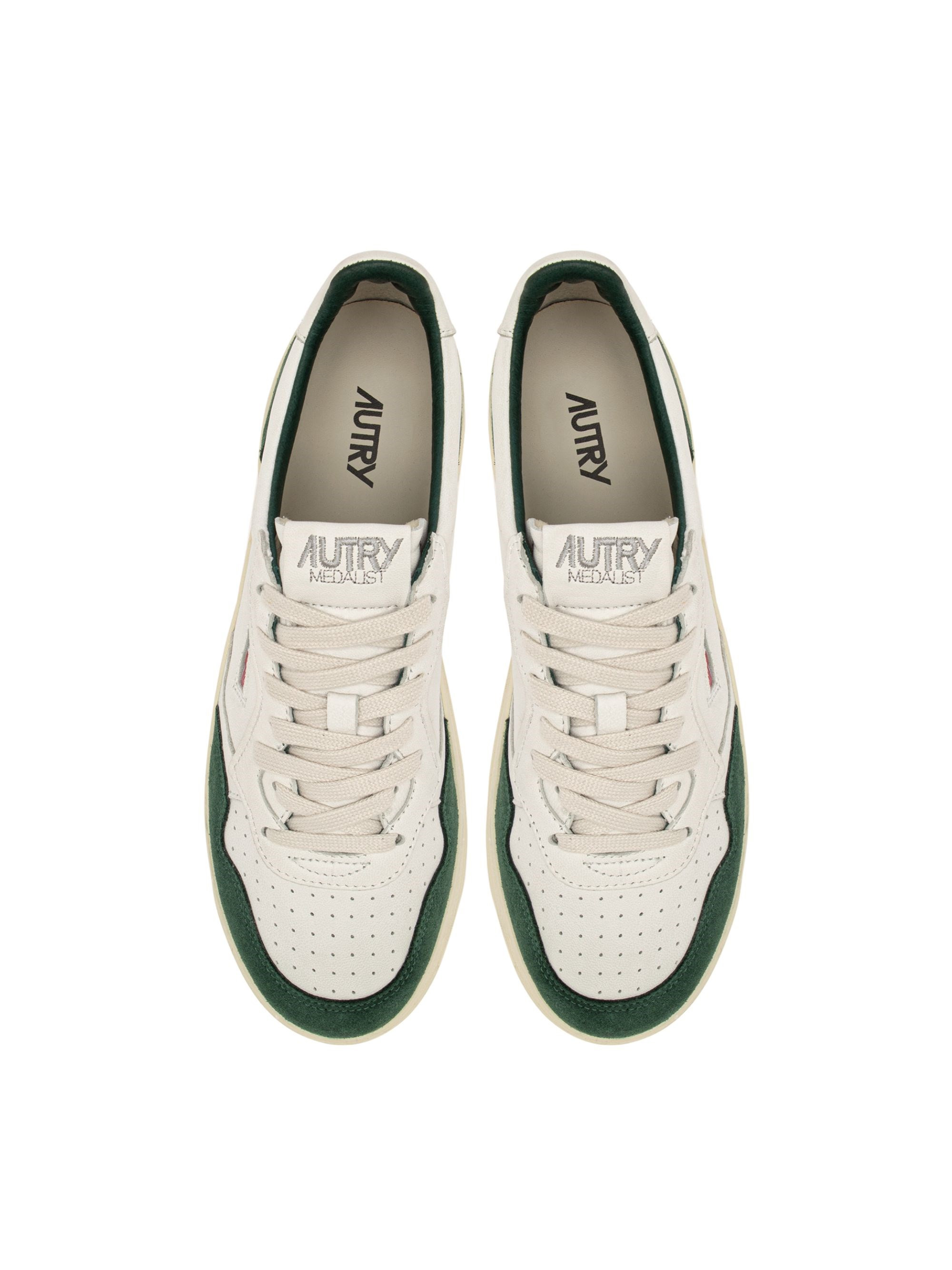LEATHER SNEAKER WITH LOGO - 4