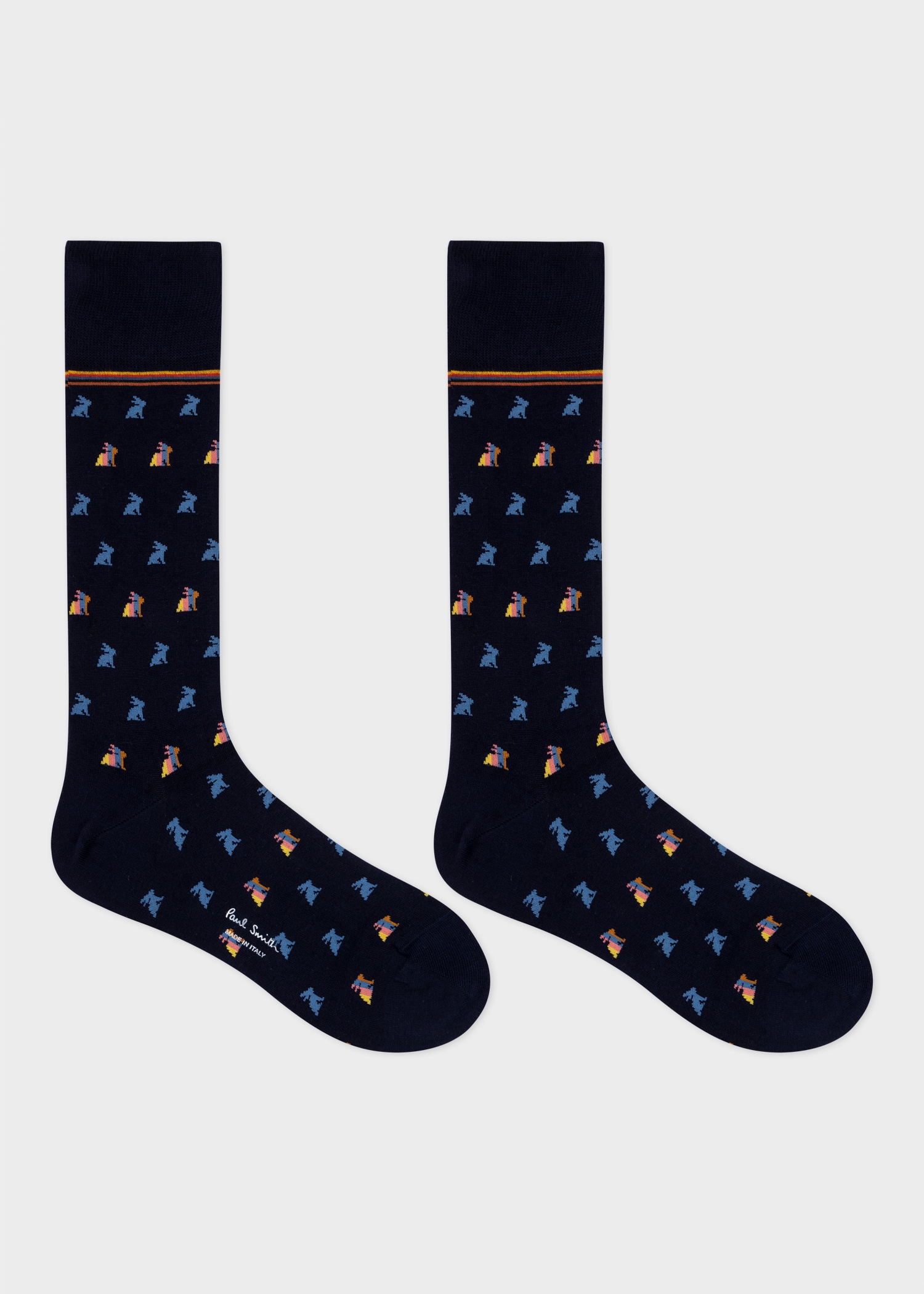 Navy 'Rabbit' Socks - 2