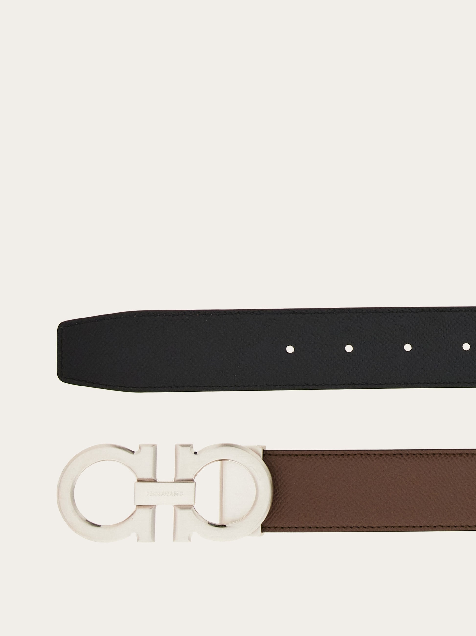 Reversible and adjustable Gancini belt - 2
