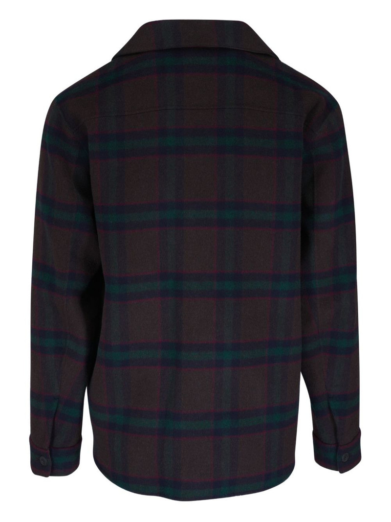 Vince plaid flap-pocket shirt jacket outlook