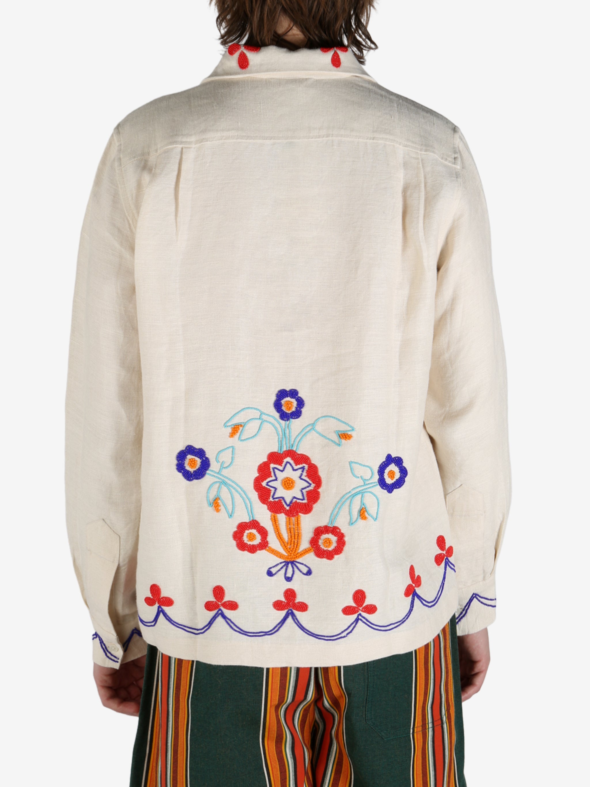 BODE - Men Beaded Garden Party Shirt - 3