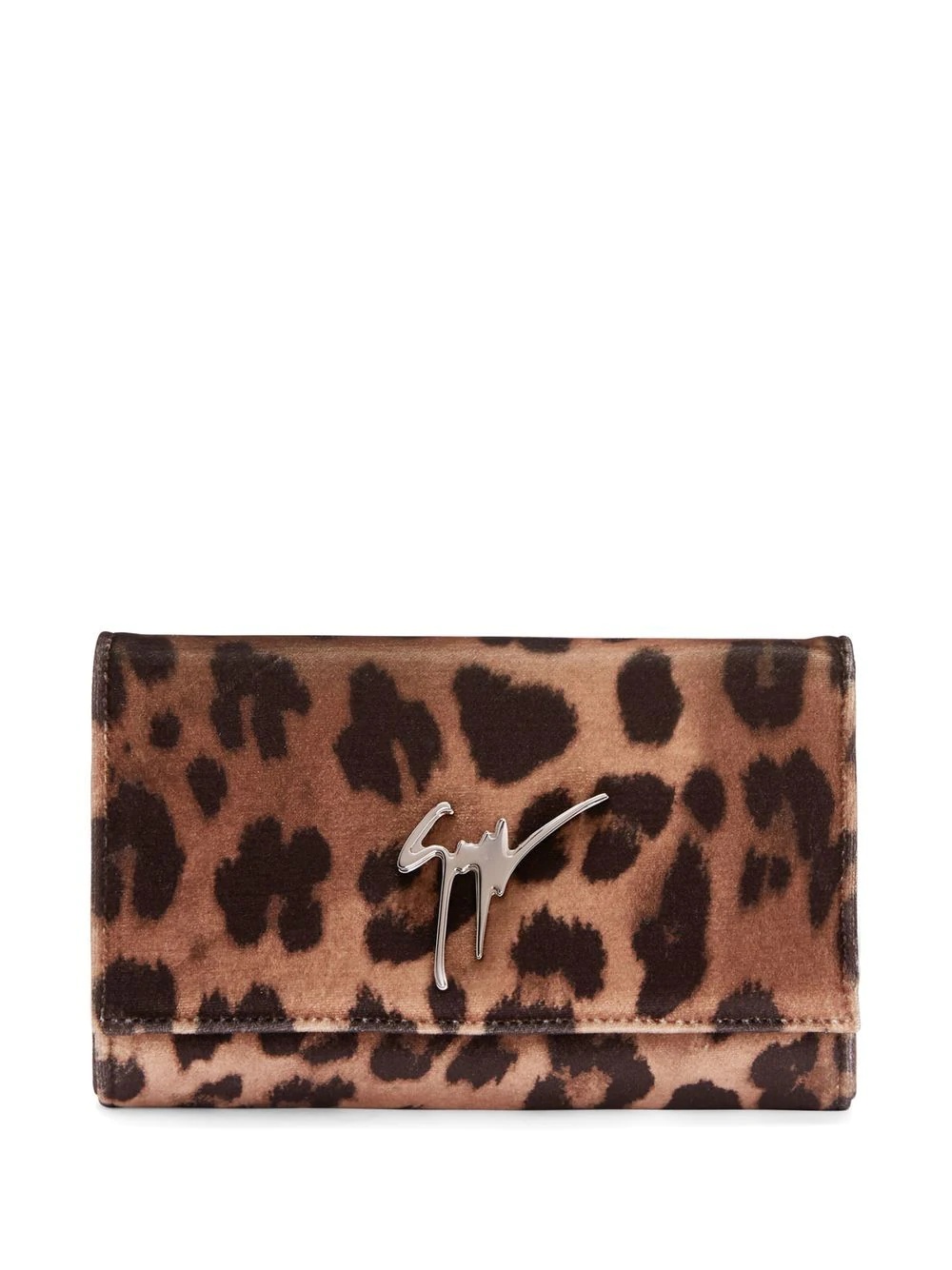 Cleopatra leopard-print clutch bag - 1