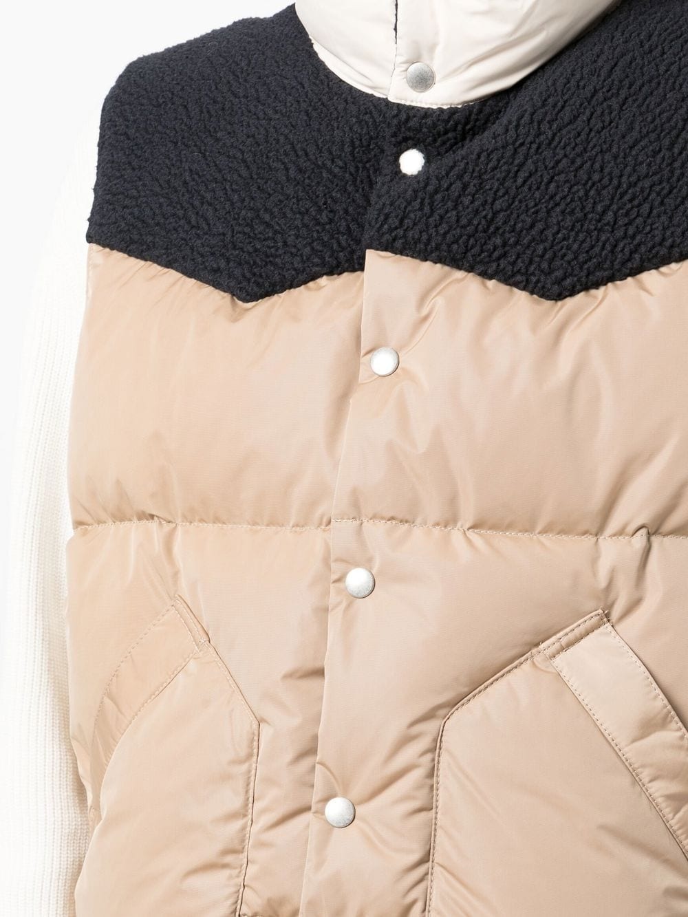 panelled padded gilet - 5