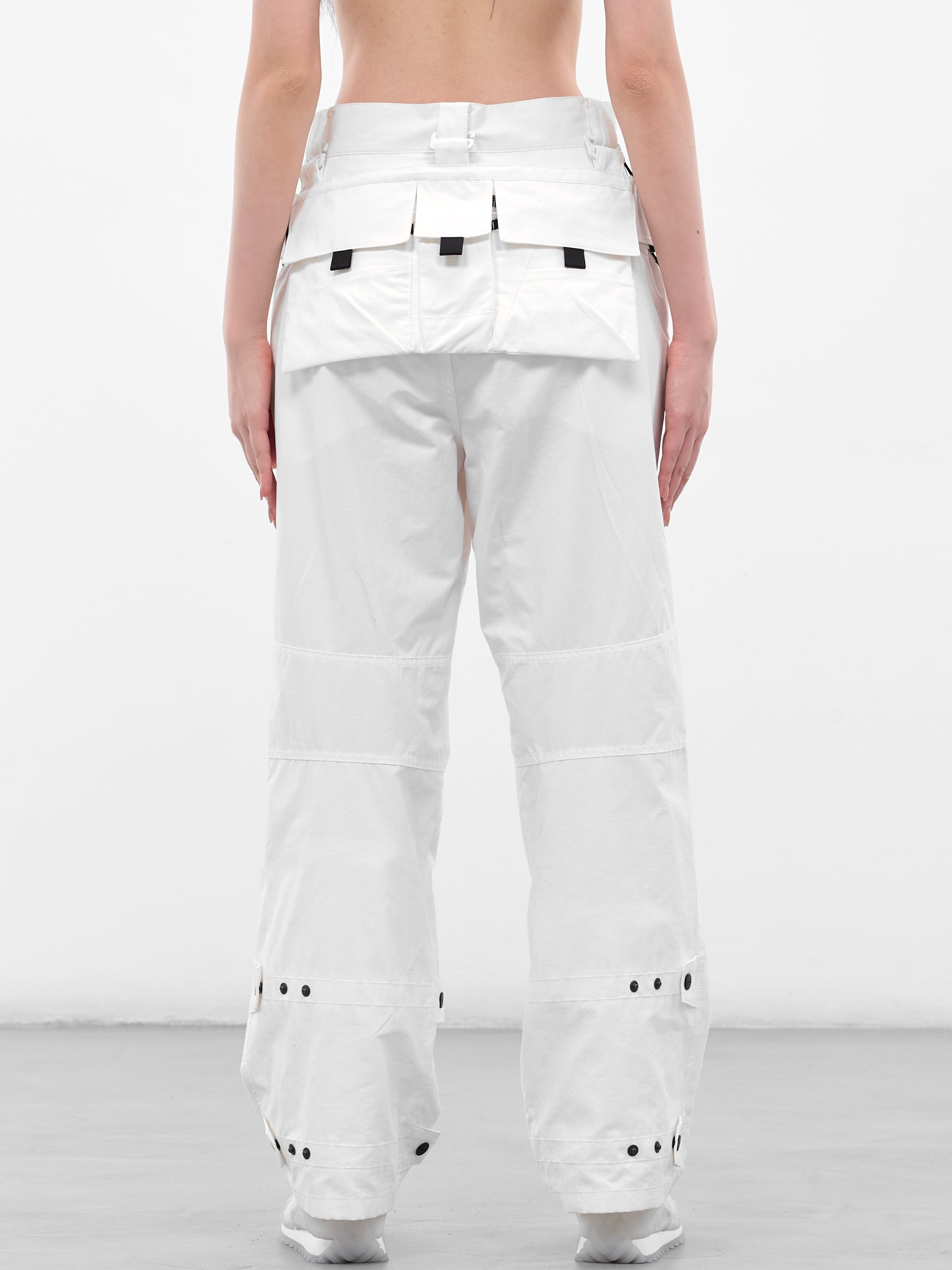 White Biker Pants & Bag - 3