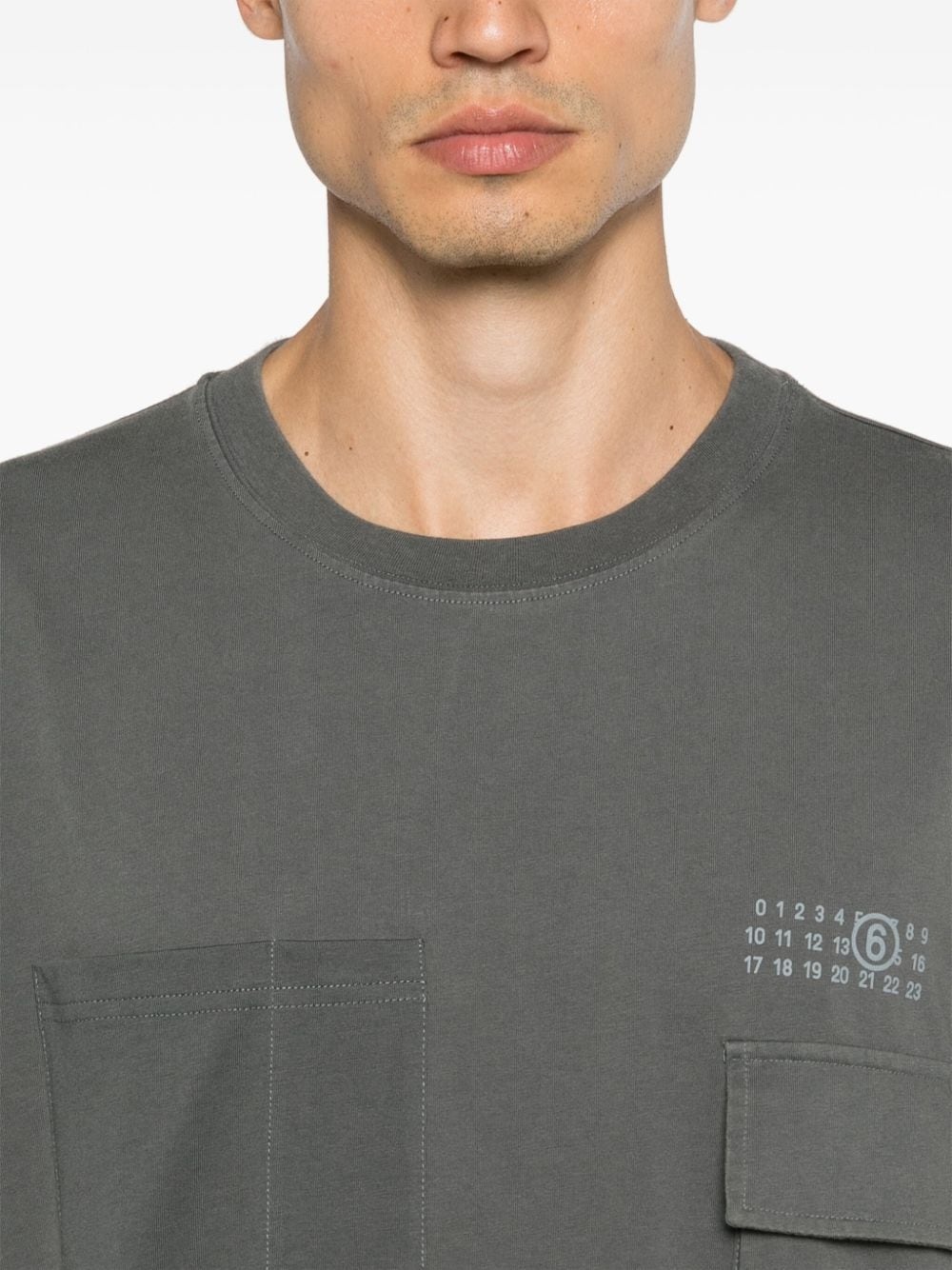 numbers-motif T-shirt - 5