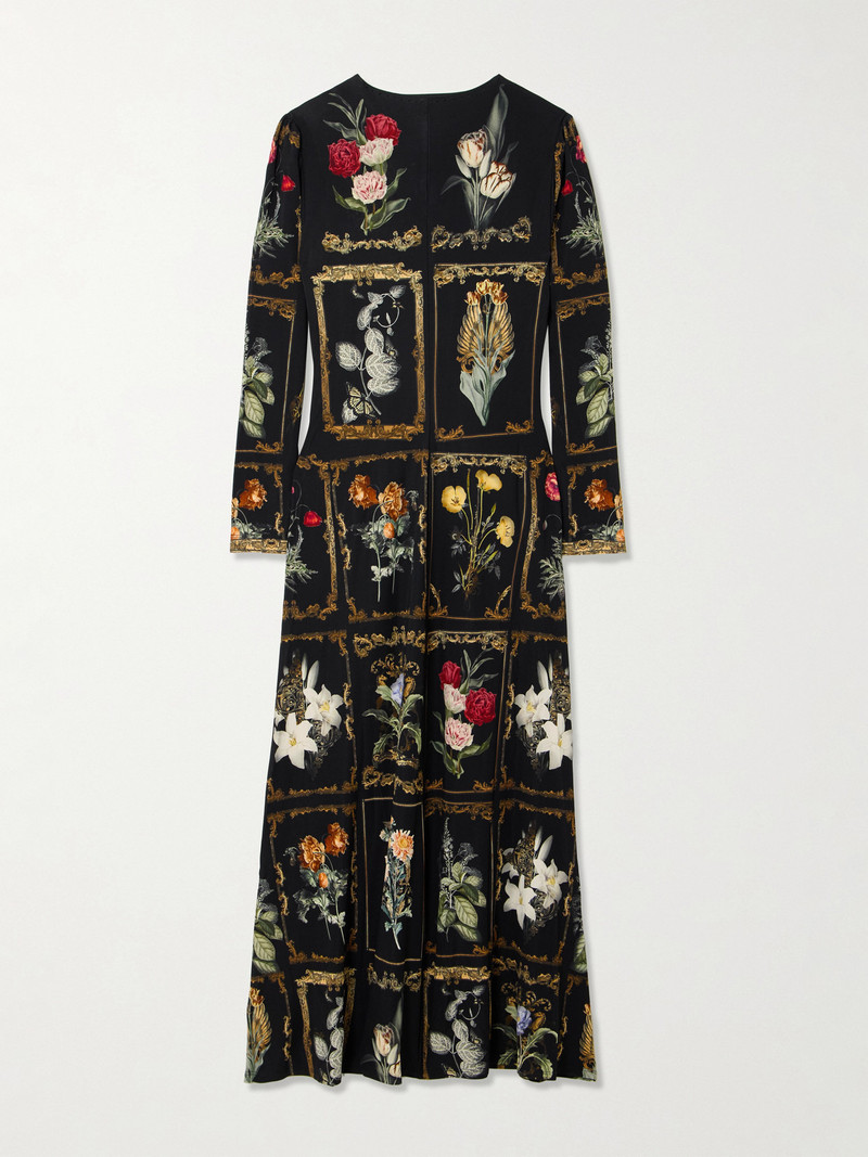 Crystal-embellished Floral-print Stretch-jersey Maxi Dress 1