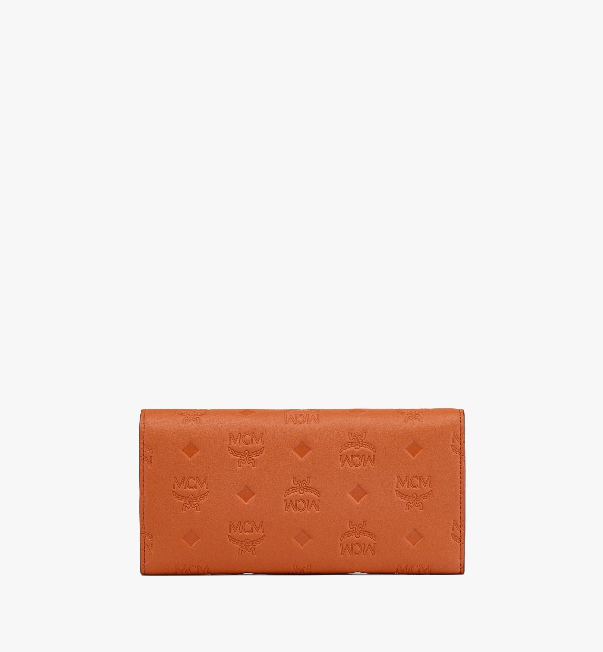Aren Continental Wallet in Embossed Monogram Leather - 3