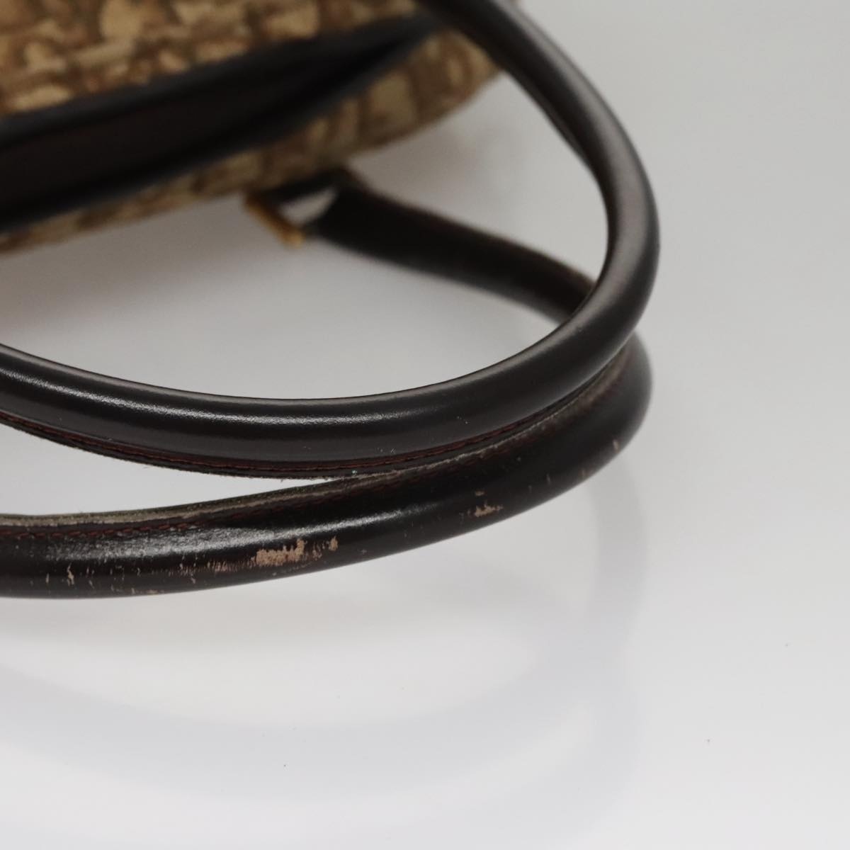 DIOR Trotter Canvas Hand Bag Brown - 7
