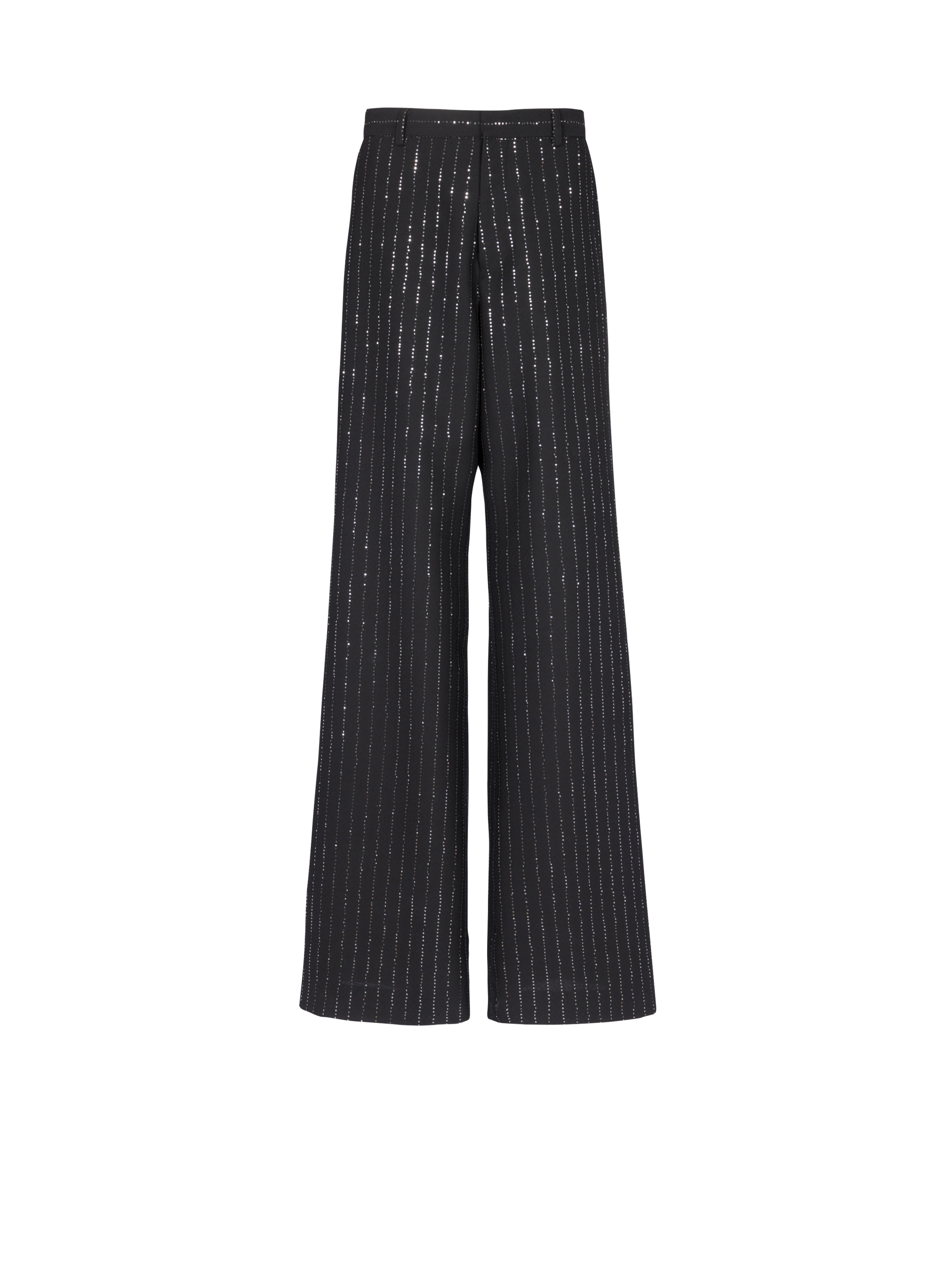 Trousers with sequin stripes - 1