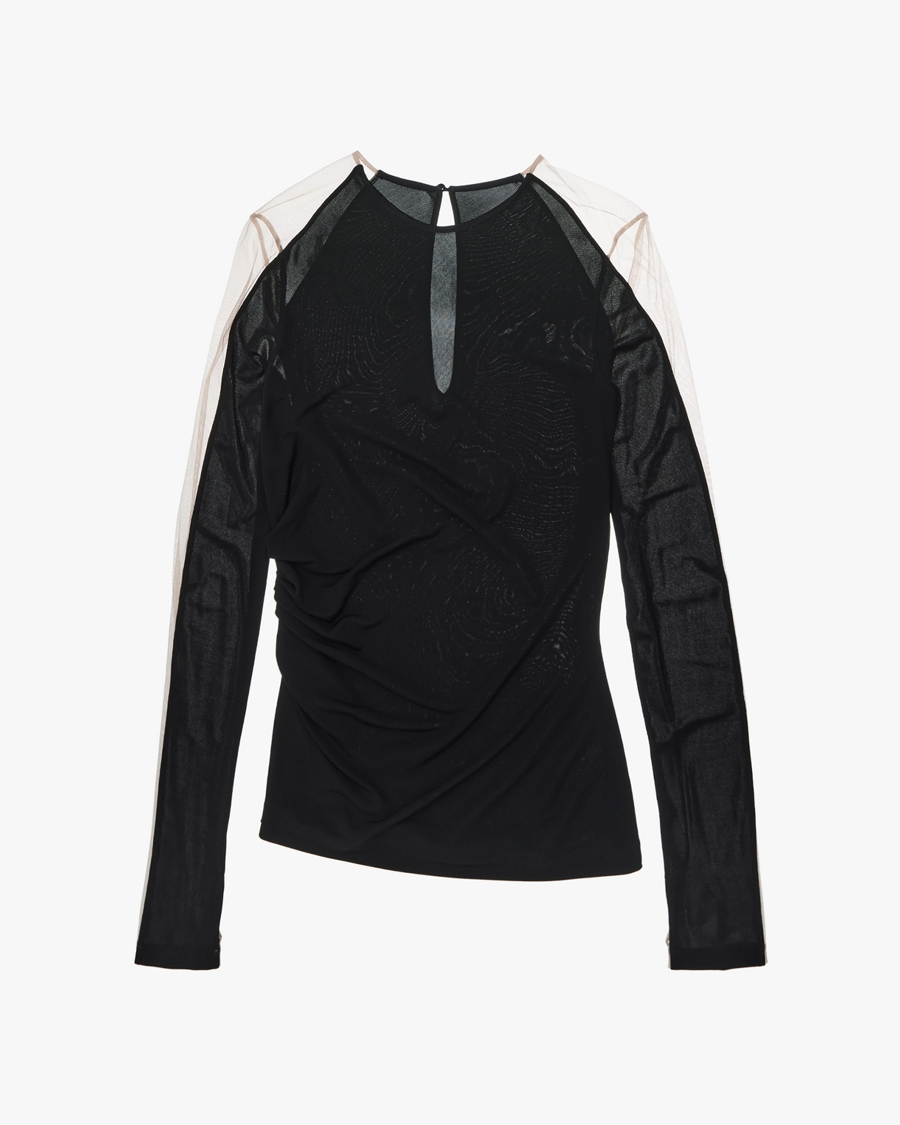 SHEER SLEEVE TOP - 1