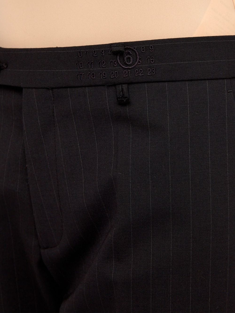 single-stitch logo tailored trousers - 6