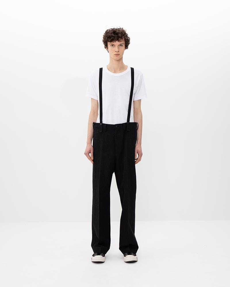 TUPPER PANTS GABARDINE BLACK STRIPE - 4