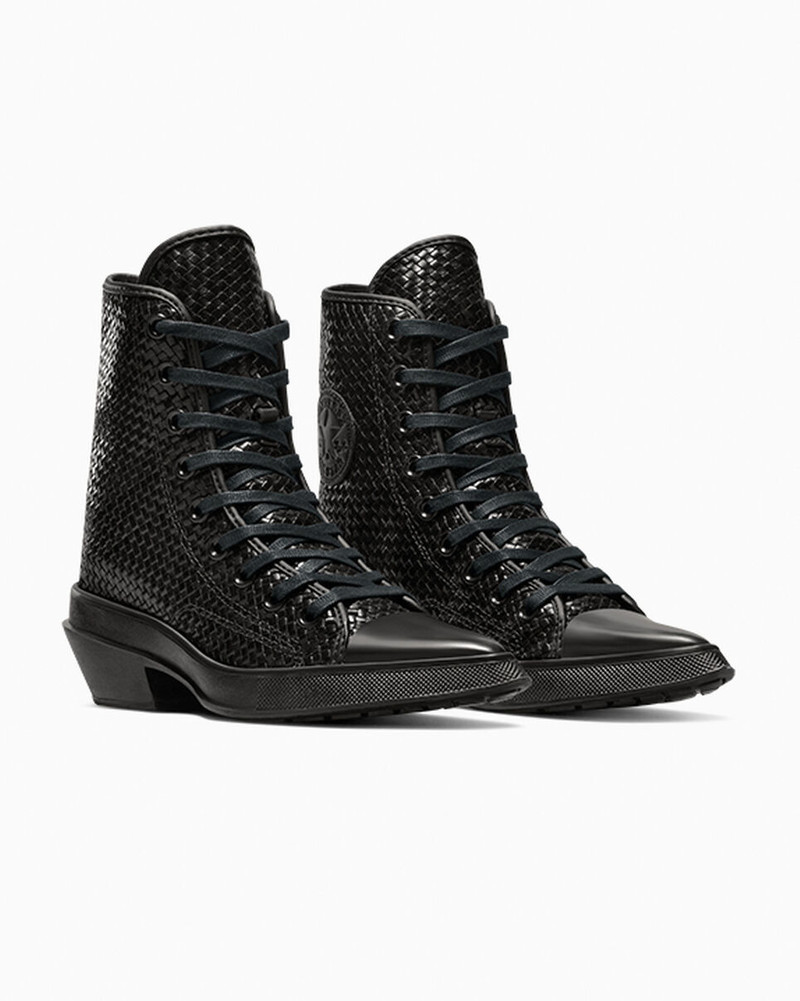 Chuck 70 De Luxe Pointed Platform Woven Leather 5