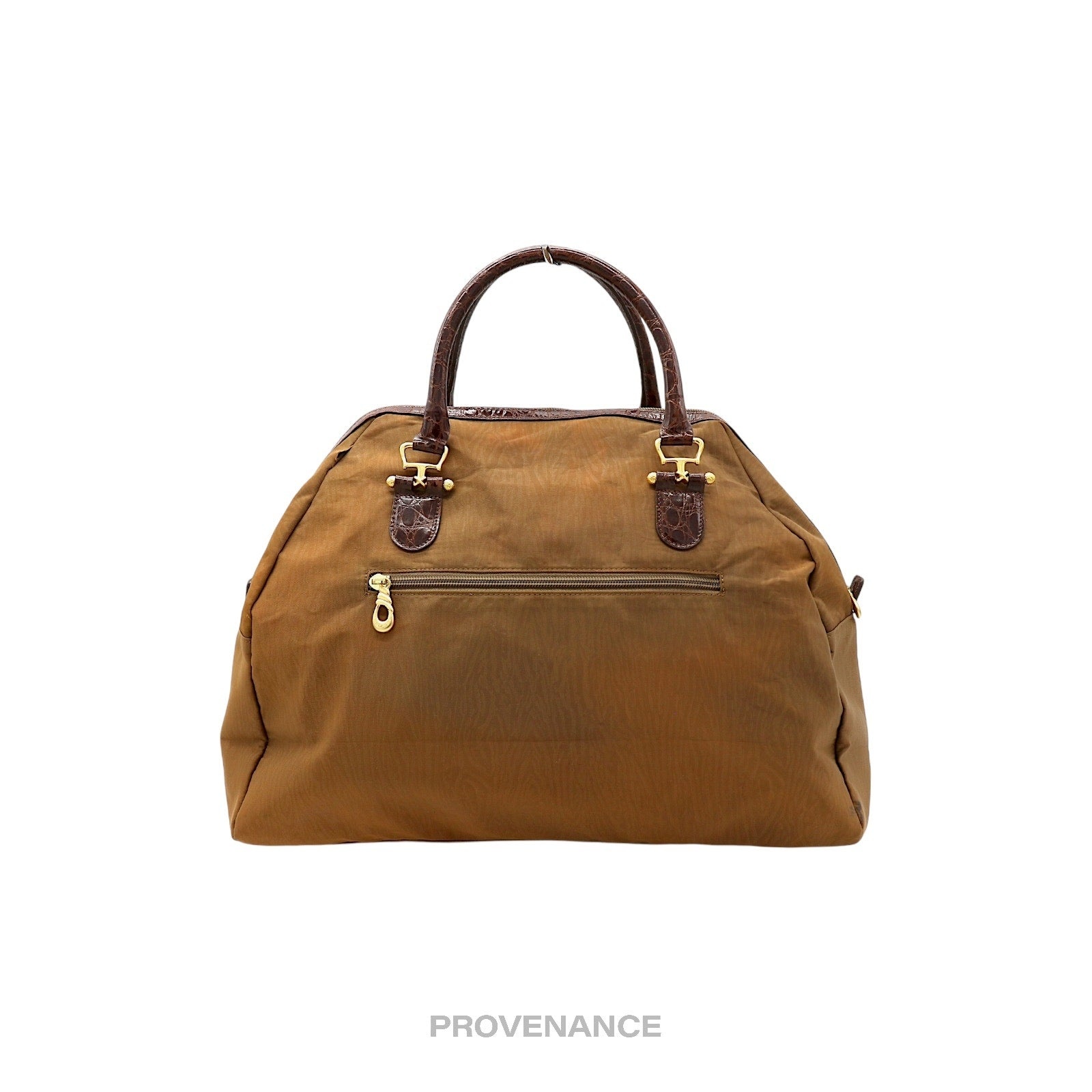 Balenciaga BB Logo Tote Bag - Tan Brown Croc - 2