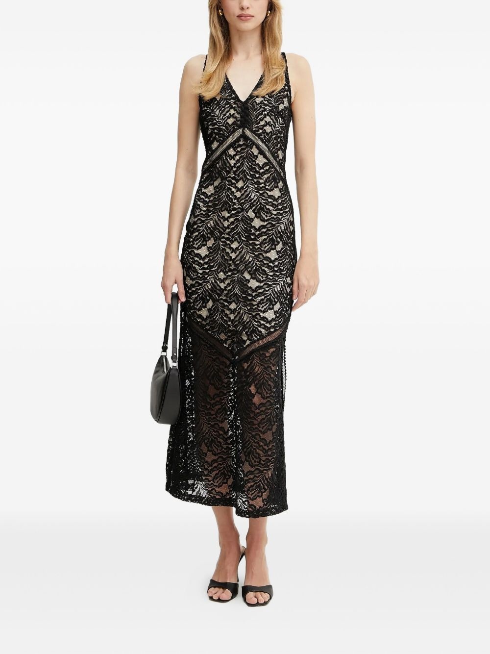 lace midi dress - 5