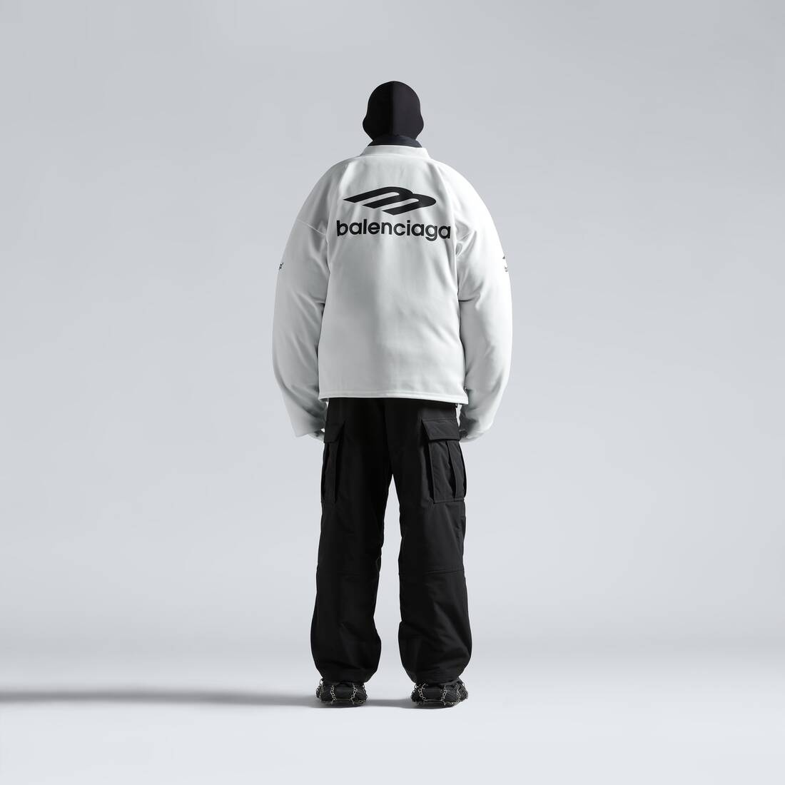 Skiwear - 3b Sports Icon Ski Long Sleeve T-shirt Large Fit in White - 4