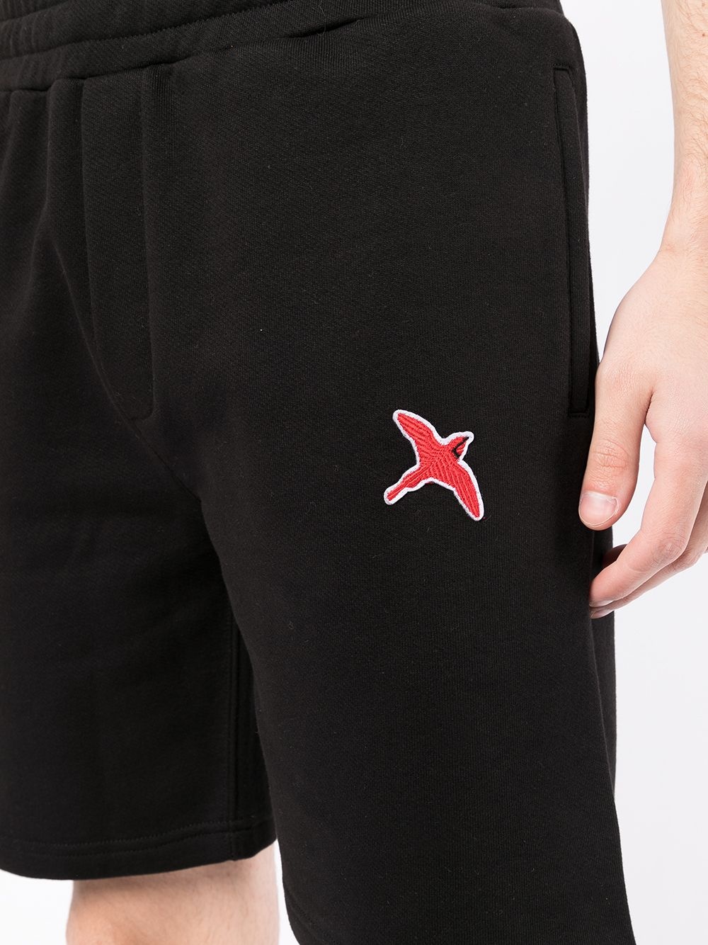 logo-patch track shorts - 5