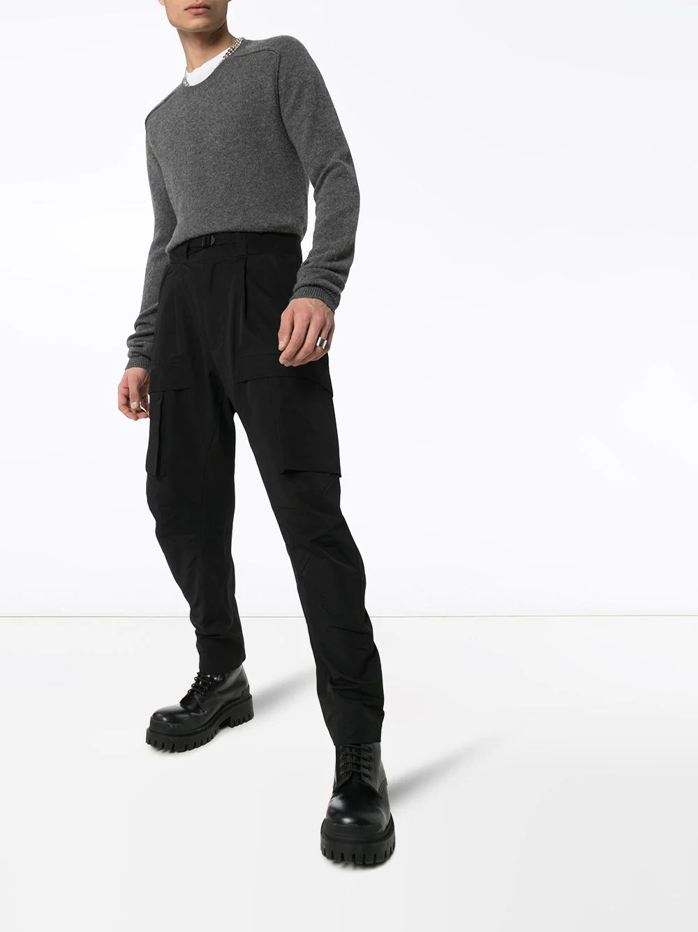 tapered cargo trousers - 2