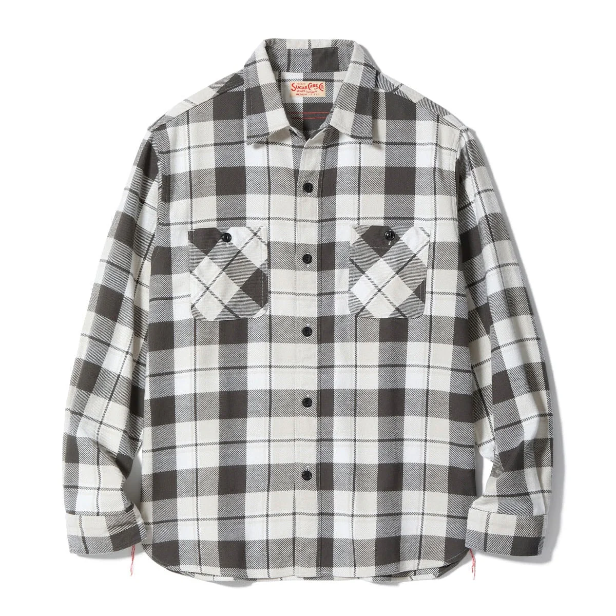 SC29558 Twill Check Work Shirt Off White - 1