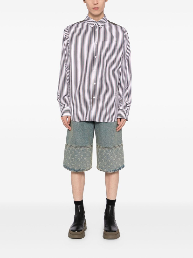 We11done striped button-down shirt outlook