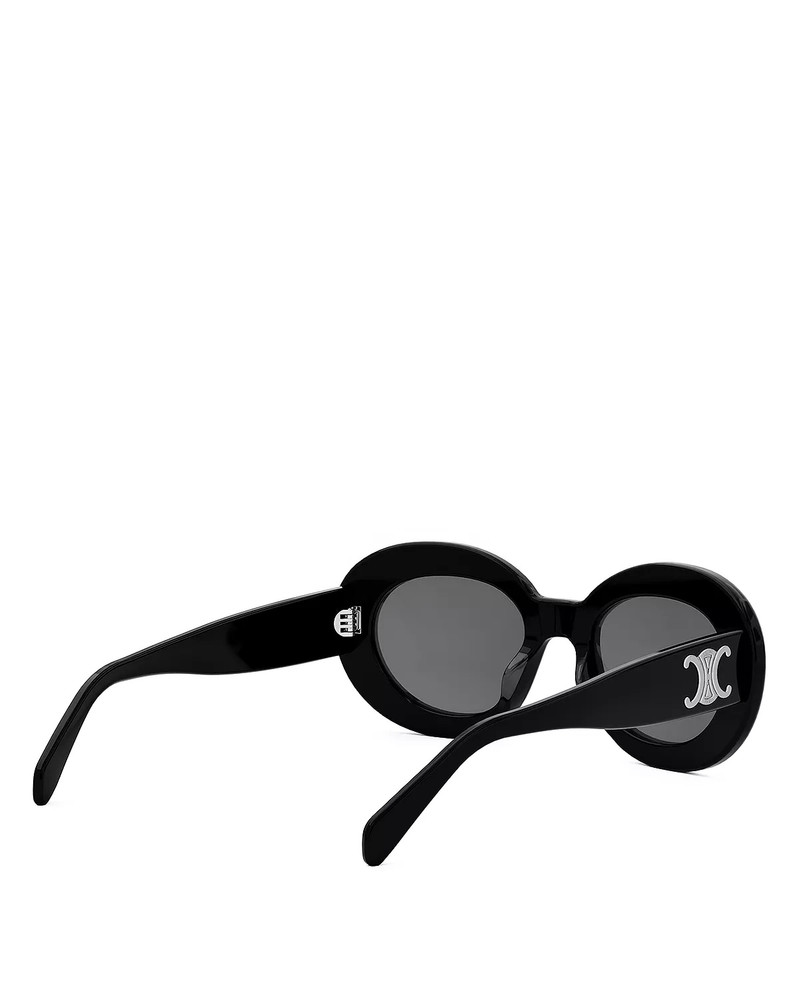 CELINE Triomphe Round Sunglasses, 52.9mm outlook