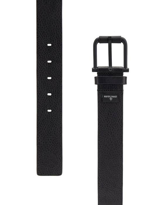 94772 TUMBLED LEATHER BELT BLACK - 2