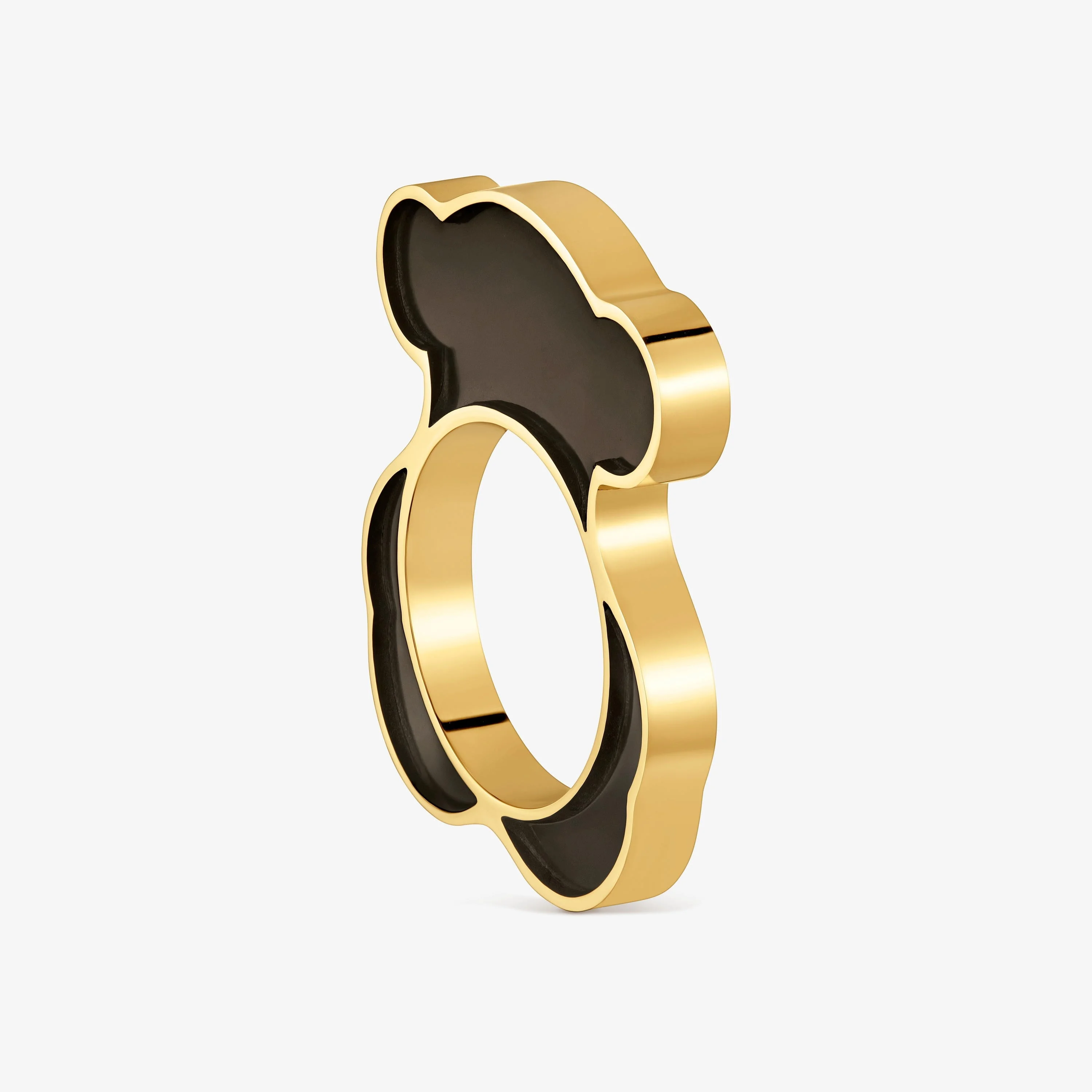 Gold-colored steel and black resin bear Ring TOUS Galaxy - 1