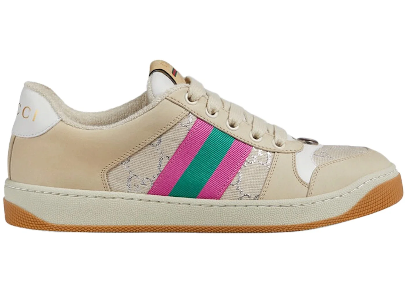 Gucci Screener Cream Leather (Women's) - 1