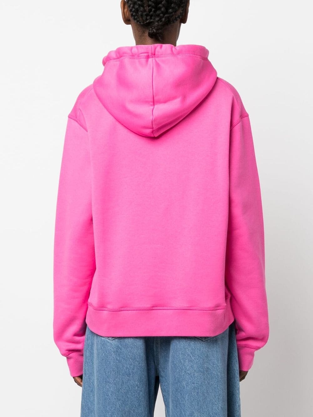 logo-print drawstring hoodie - 4