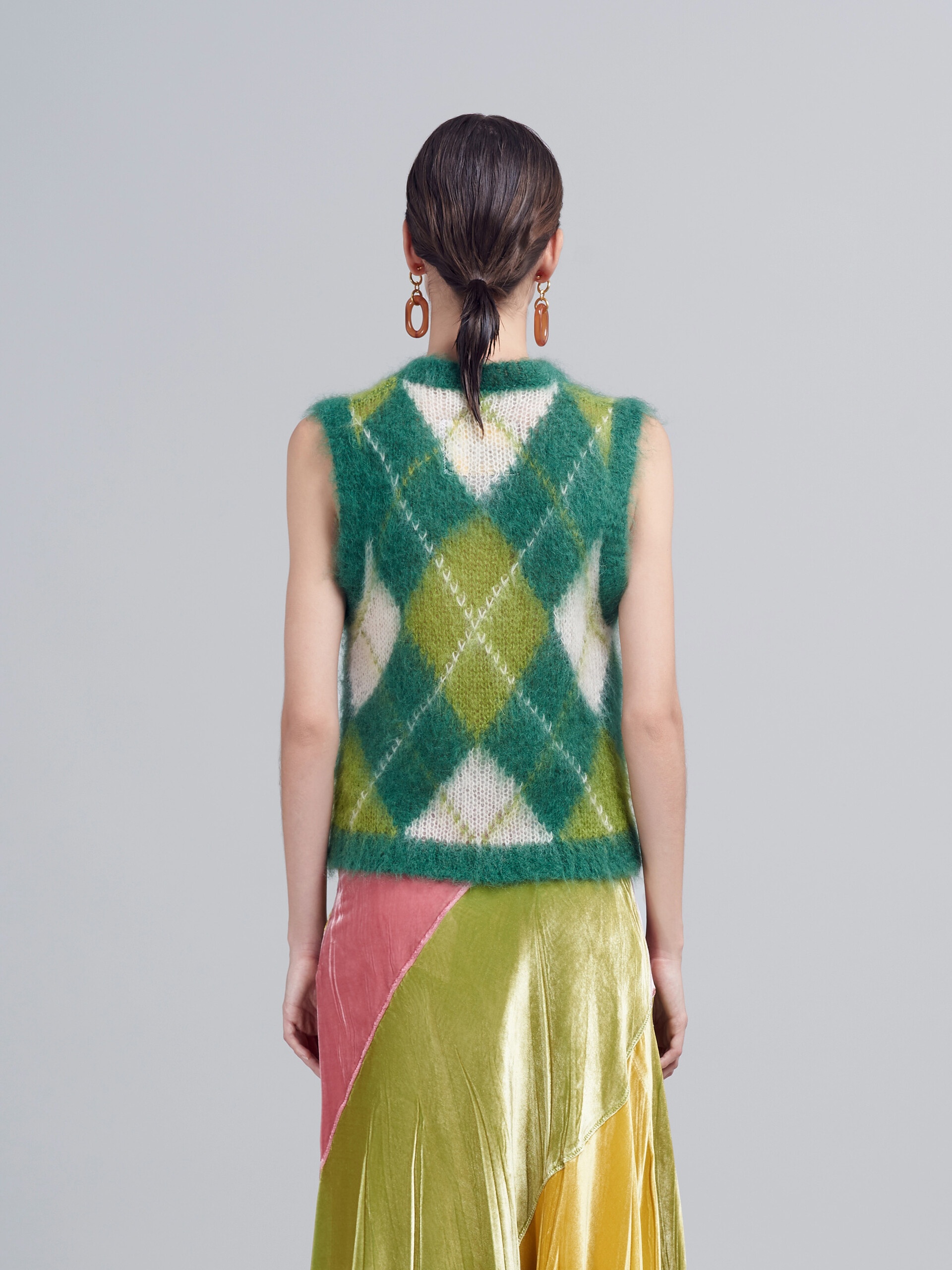 ICONIC MOHAIR ARGYLE VEST - 3