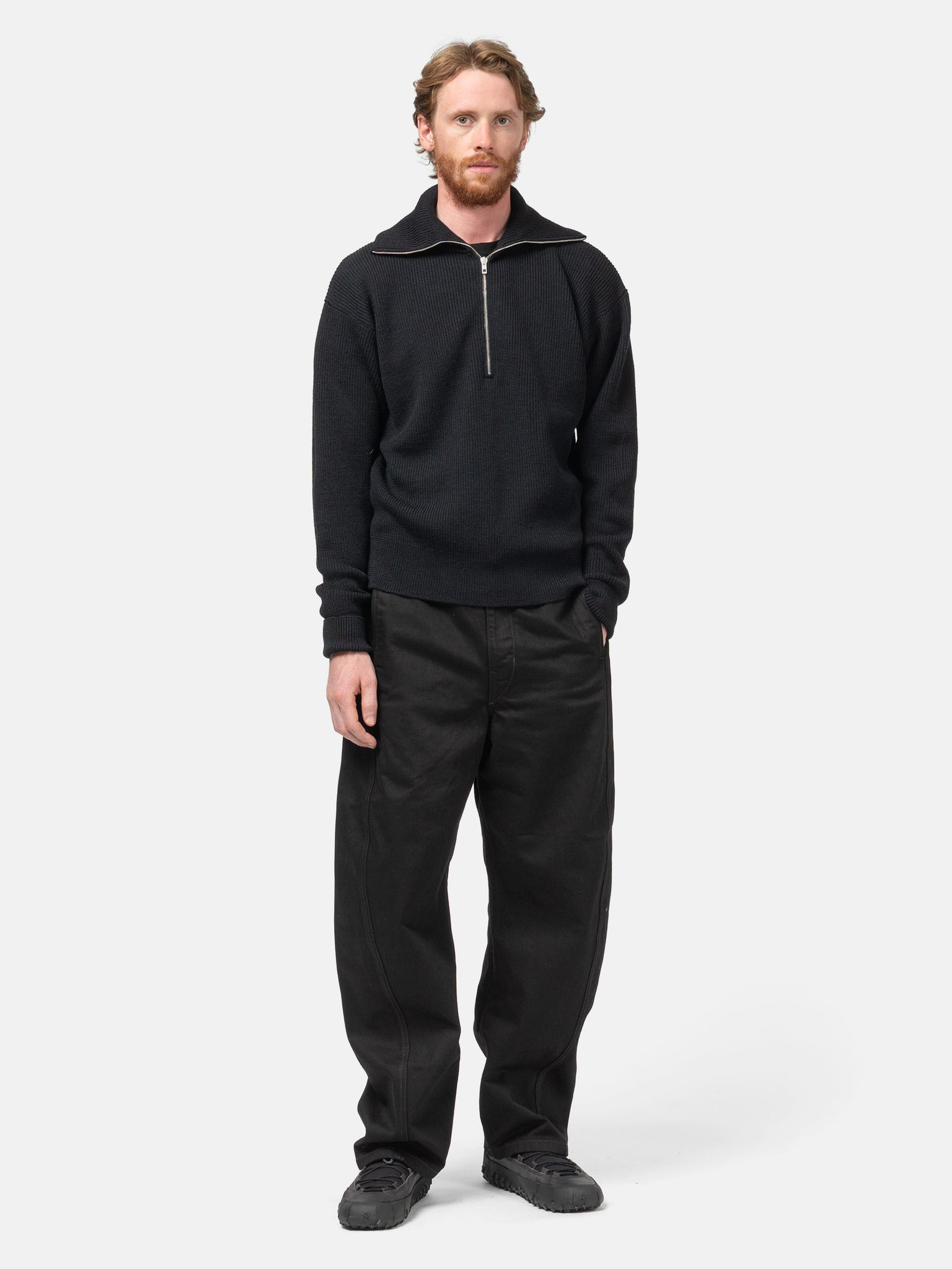 Half Zip Sweater Black - 2