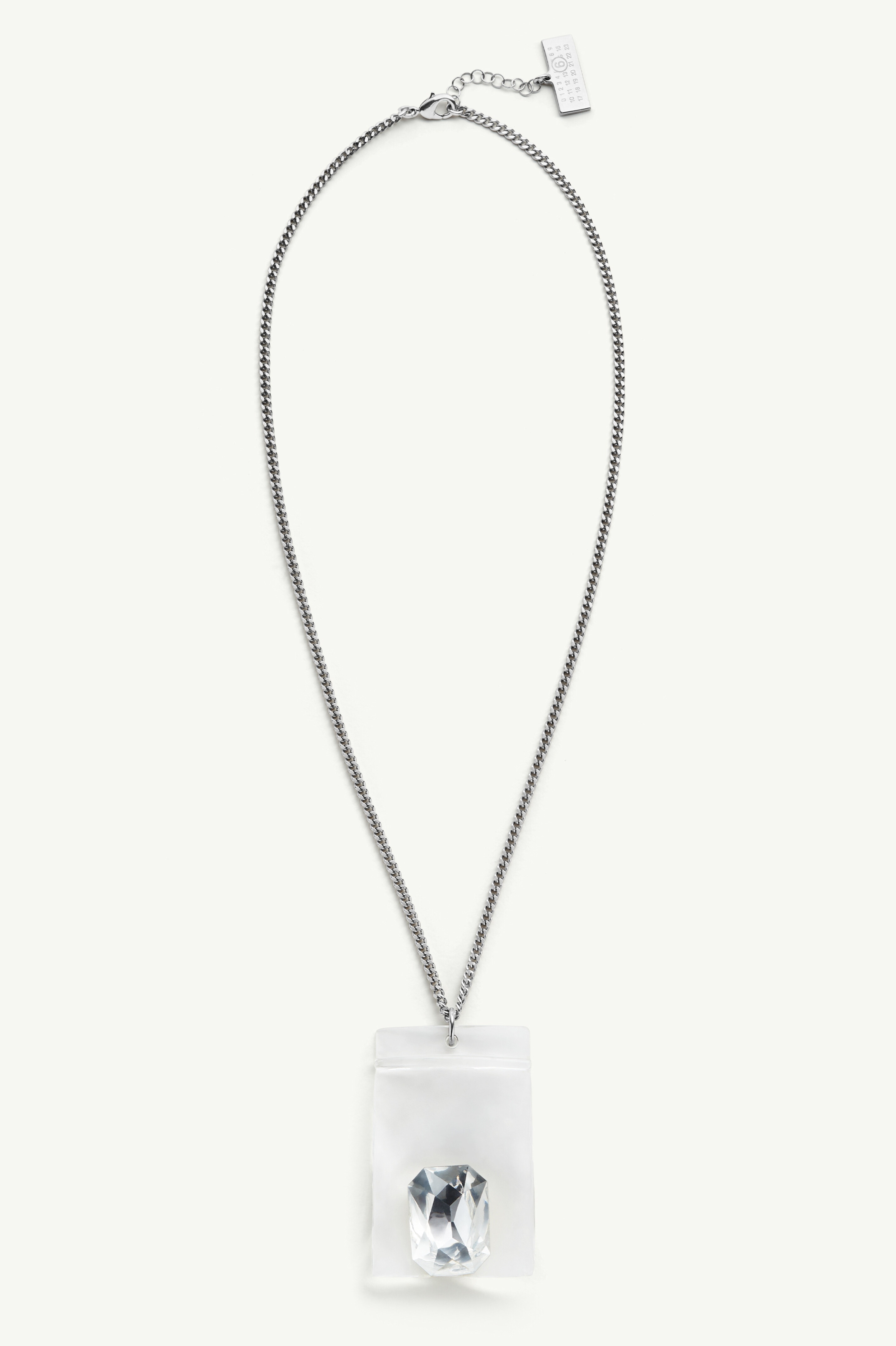 Stone in Plastic Bag Necklace - 1