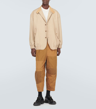 Comme des Garçons Homme Wool and mohair twill jacket outlook