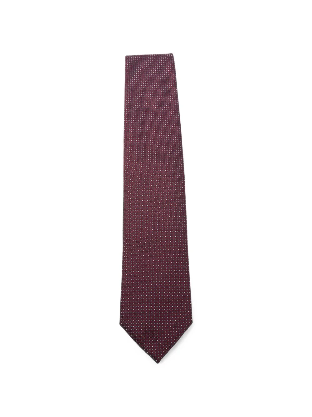micro-pattern silk tie - 1