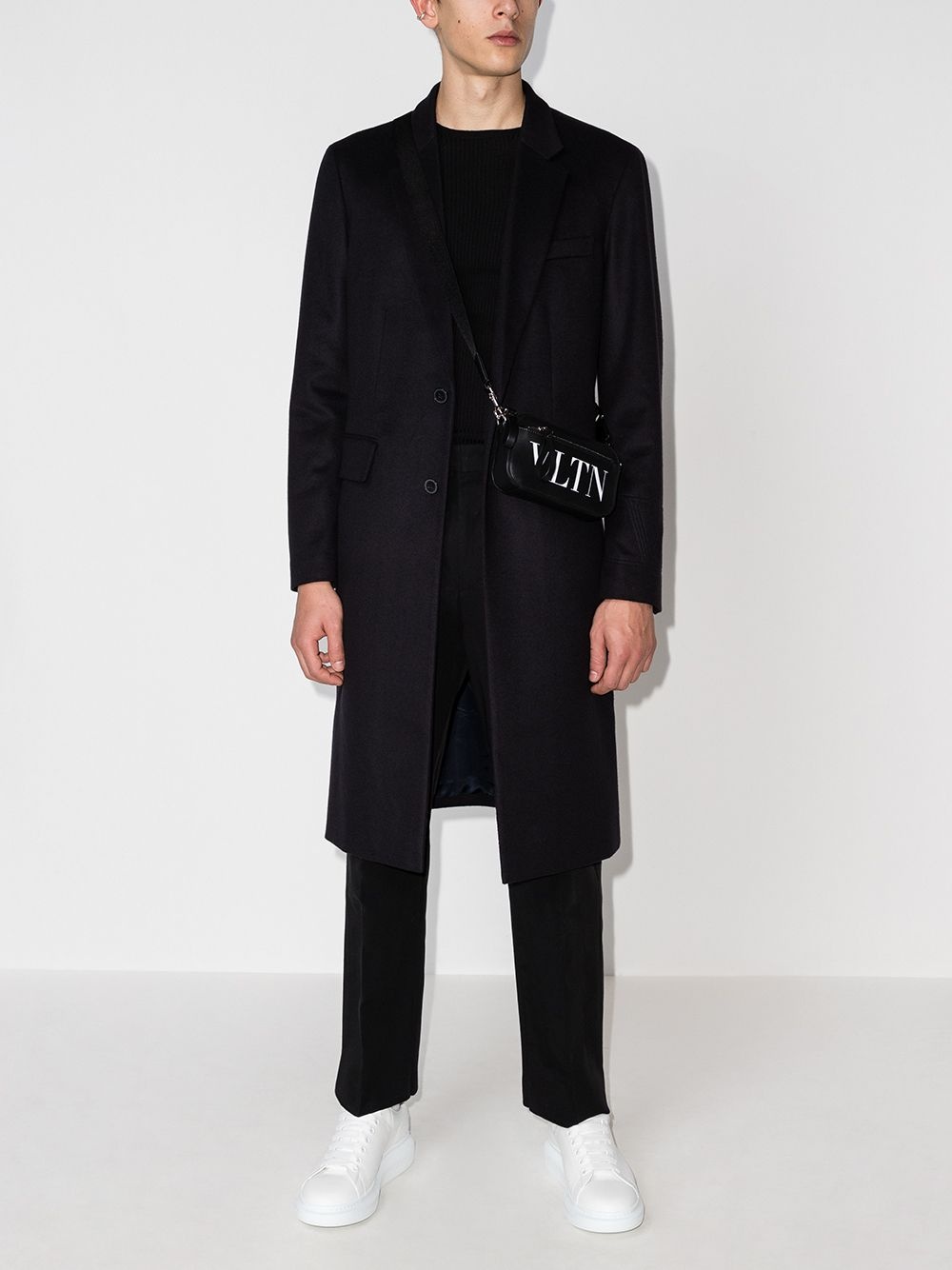 logo-embroidered tailored trousers - 5
