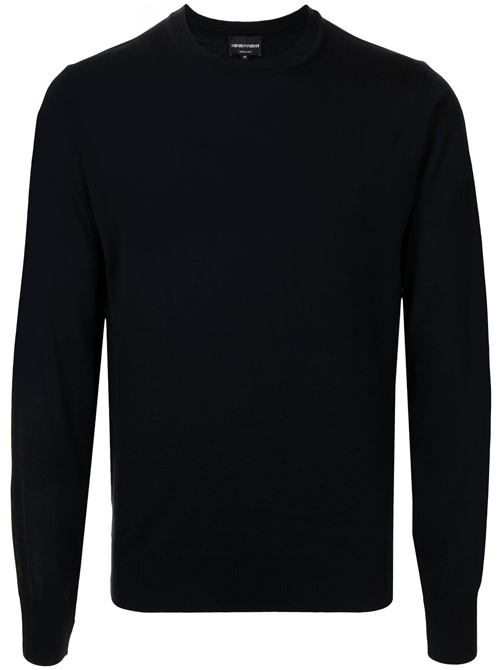 crewneck virgin wool jumper - 1