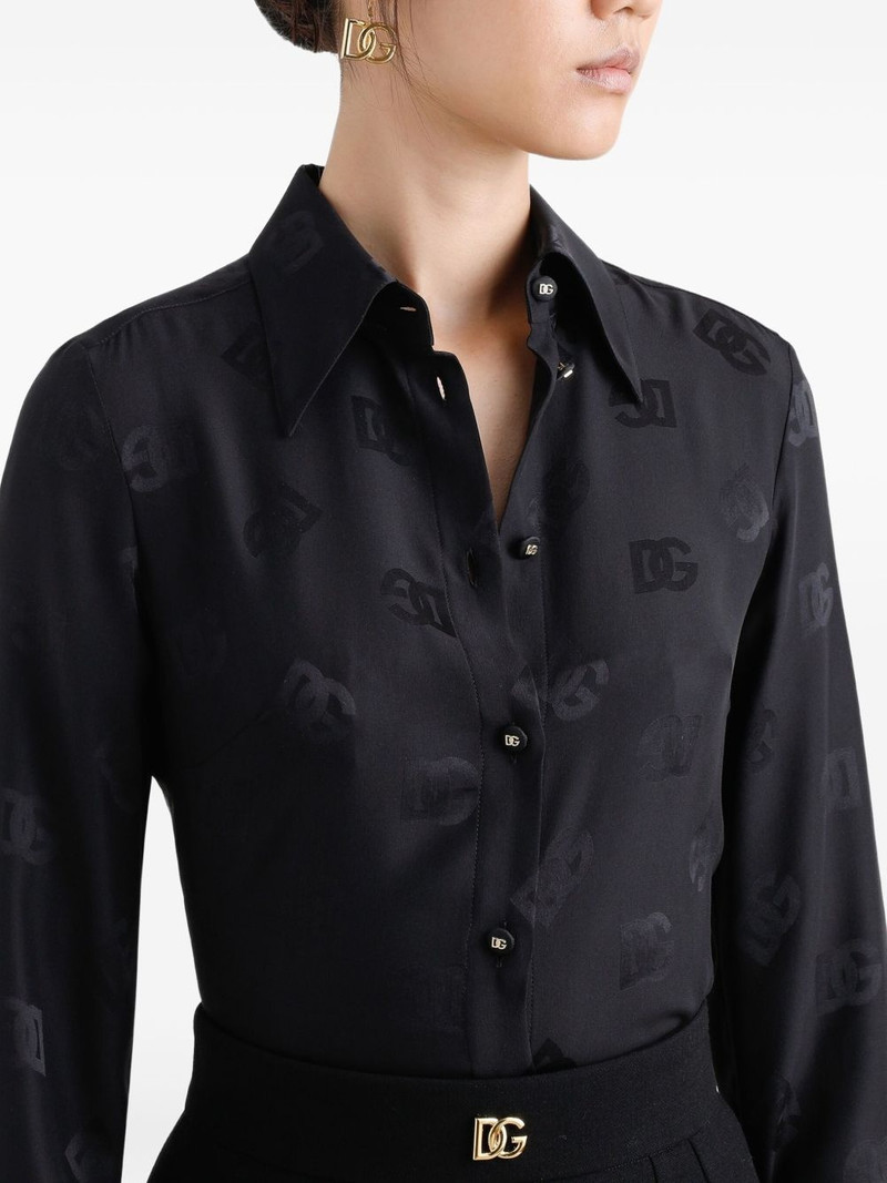 logo jacquard shirt 4