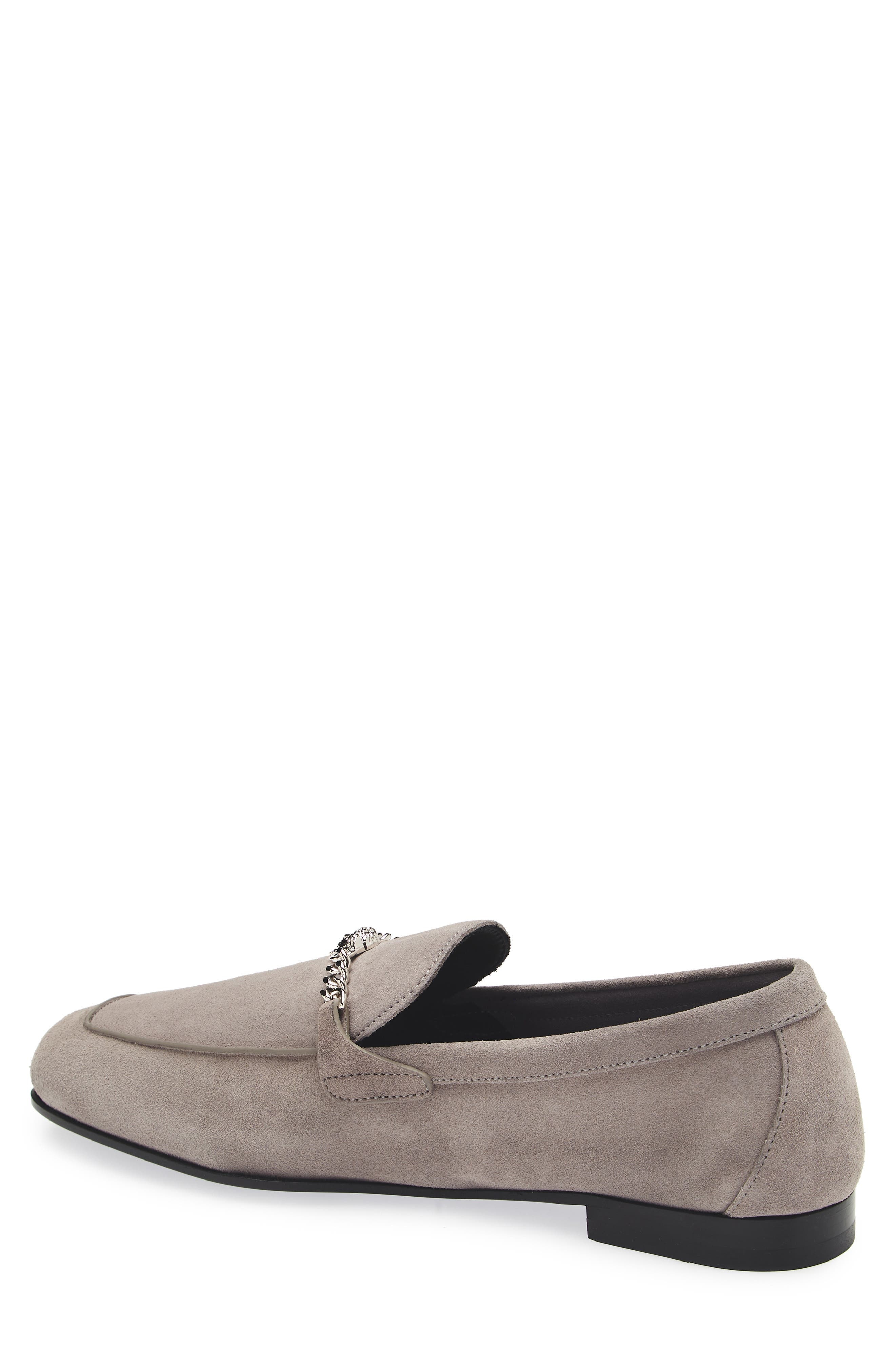 Versace Medusa Chain Suede Loafer in Castel Rock-Palladium at Nordstrom - 2