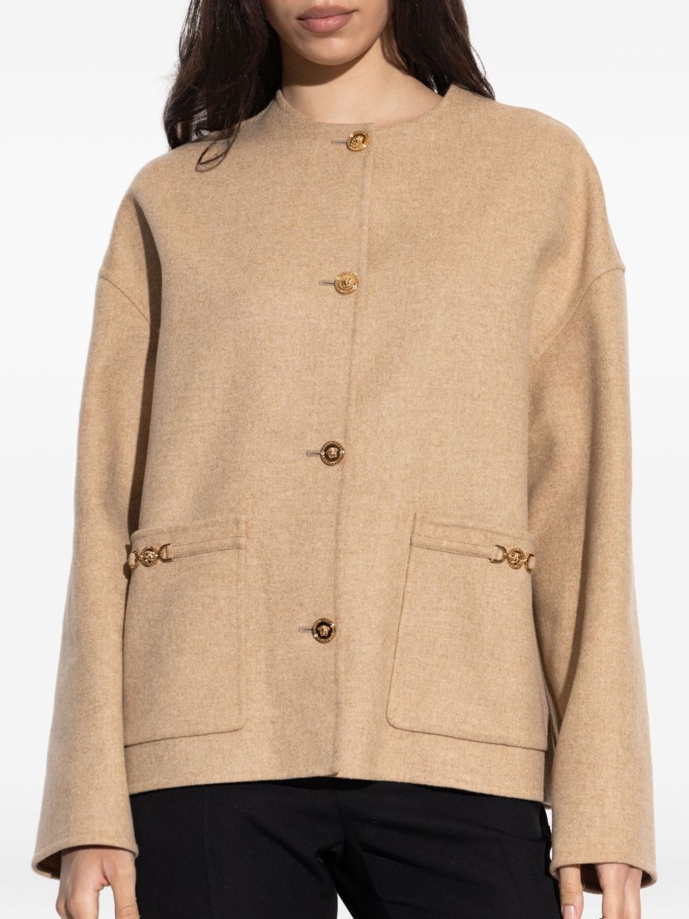 Medusa-embellished jacket - 3