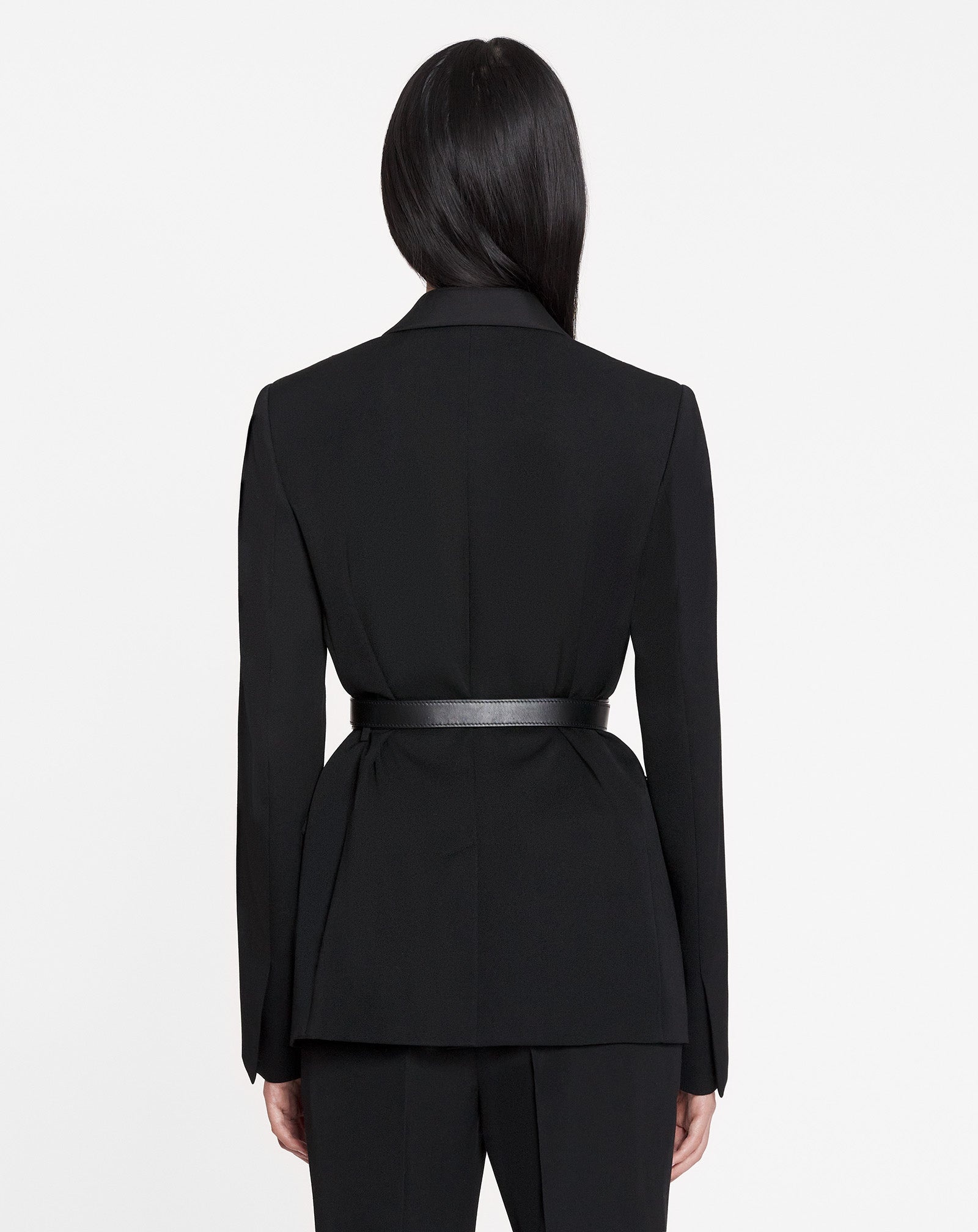 BELTED TAILORED JACKET - 4